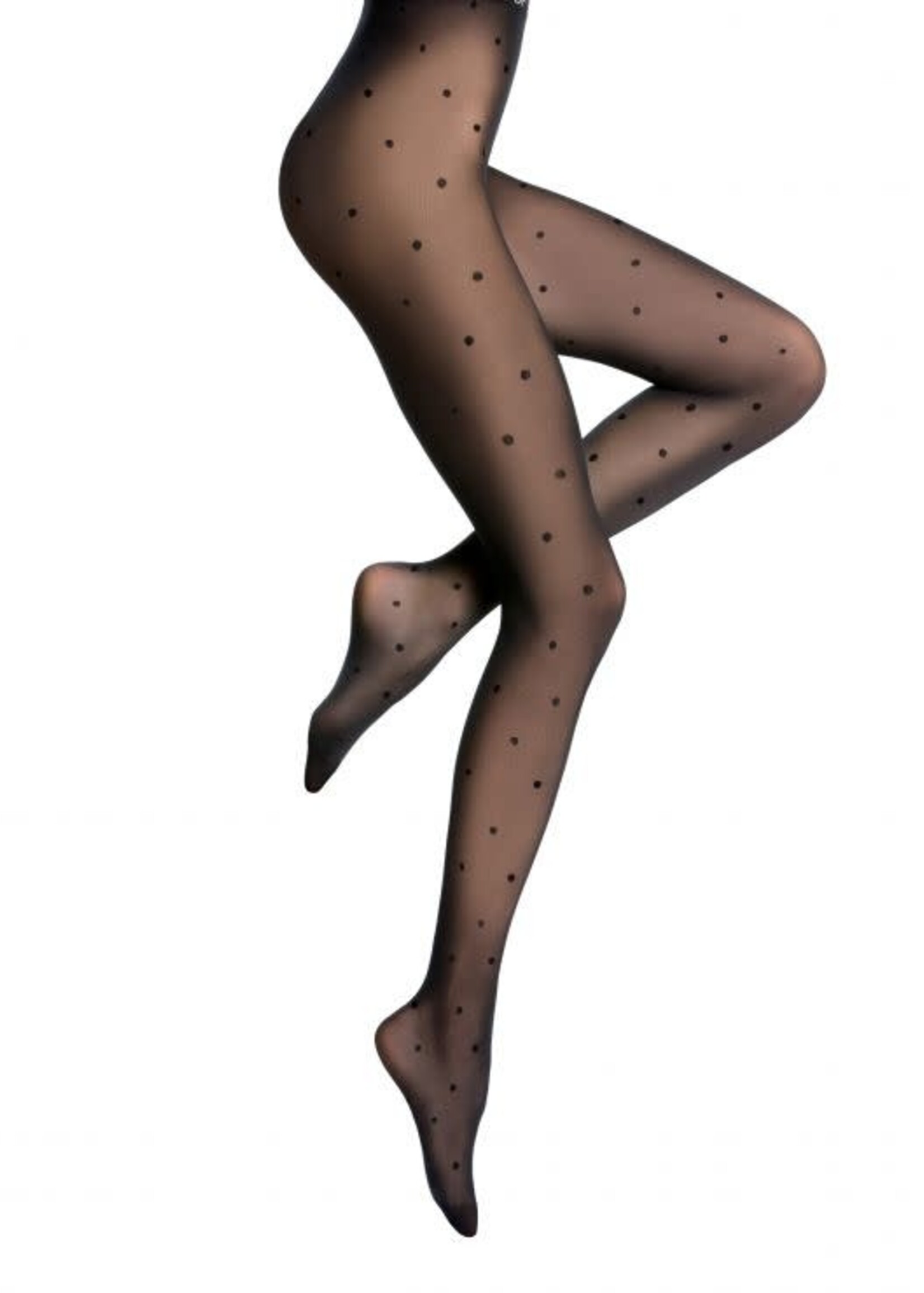 Bleu Forêt Collant BF Velouté 30 Plumetis 4506