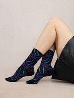 Bleu Forêt Chaussettes BF veloutées Griffes 6494