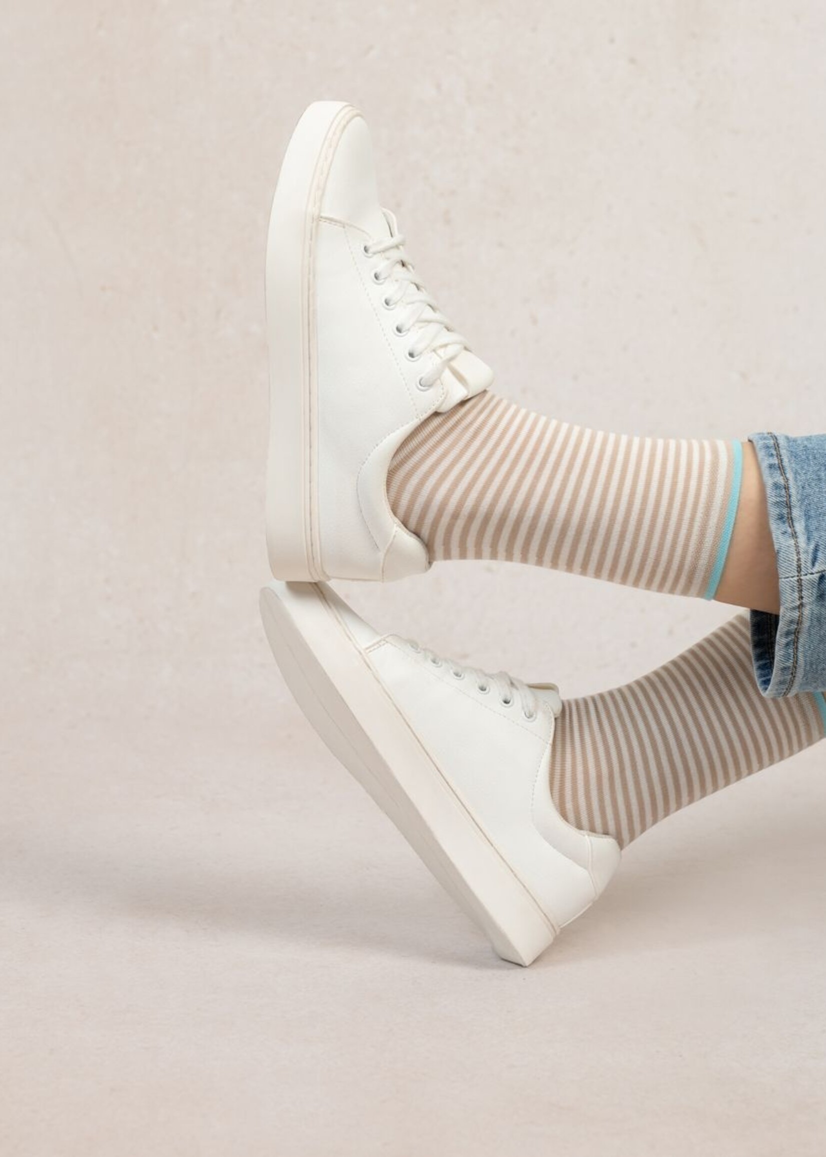 Bleu Forêt Chaussettes BF rayures 6537