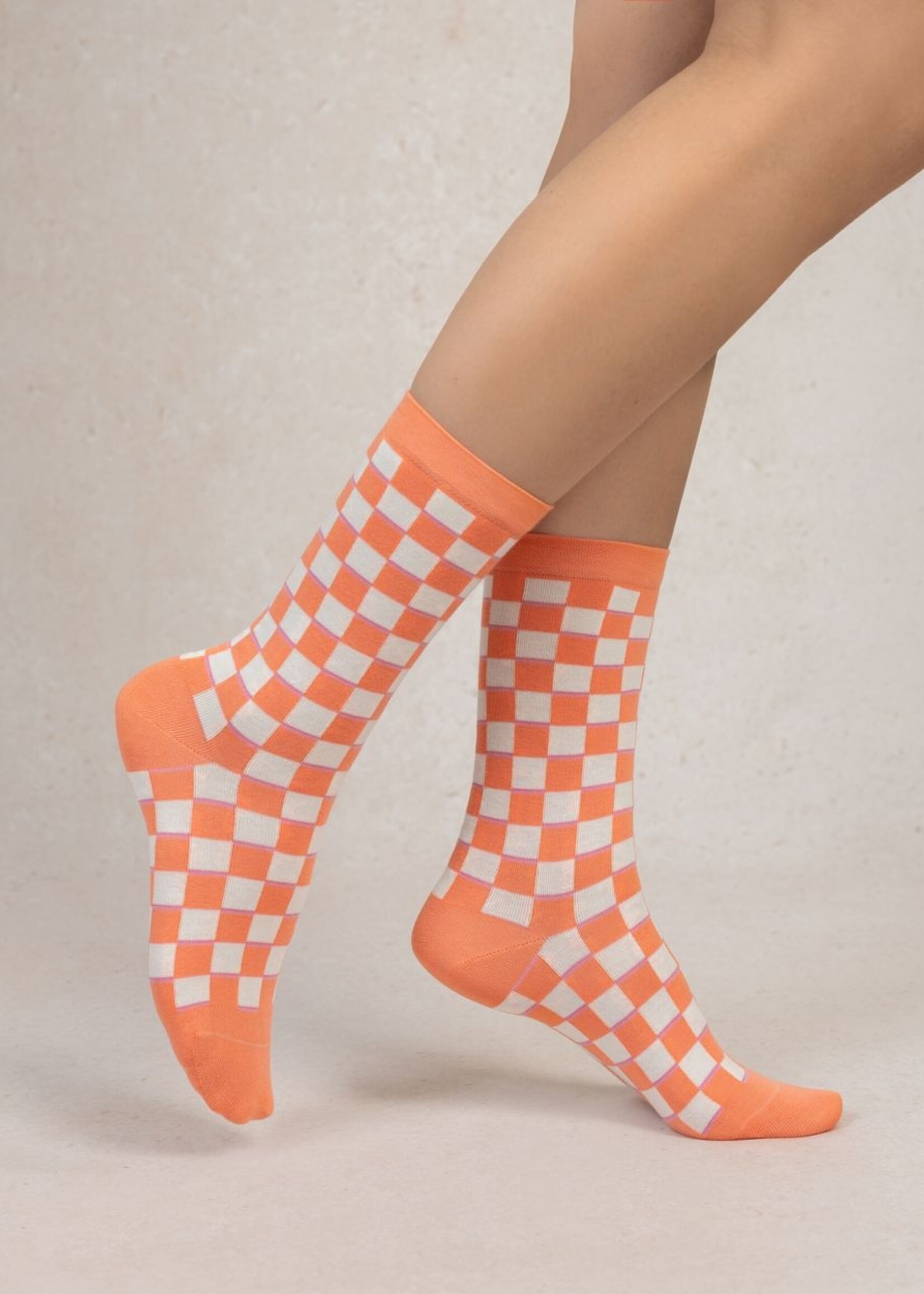 Bleu Forêt Chaussettes BF damier 6538