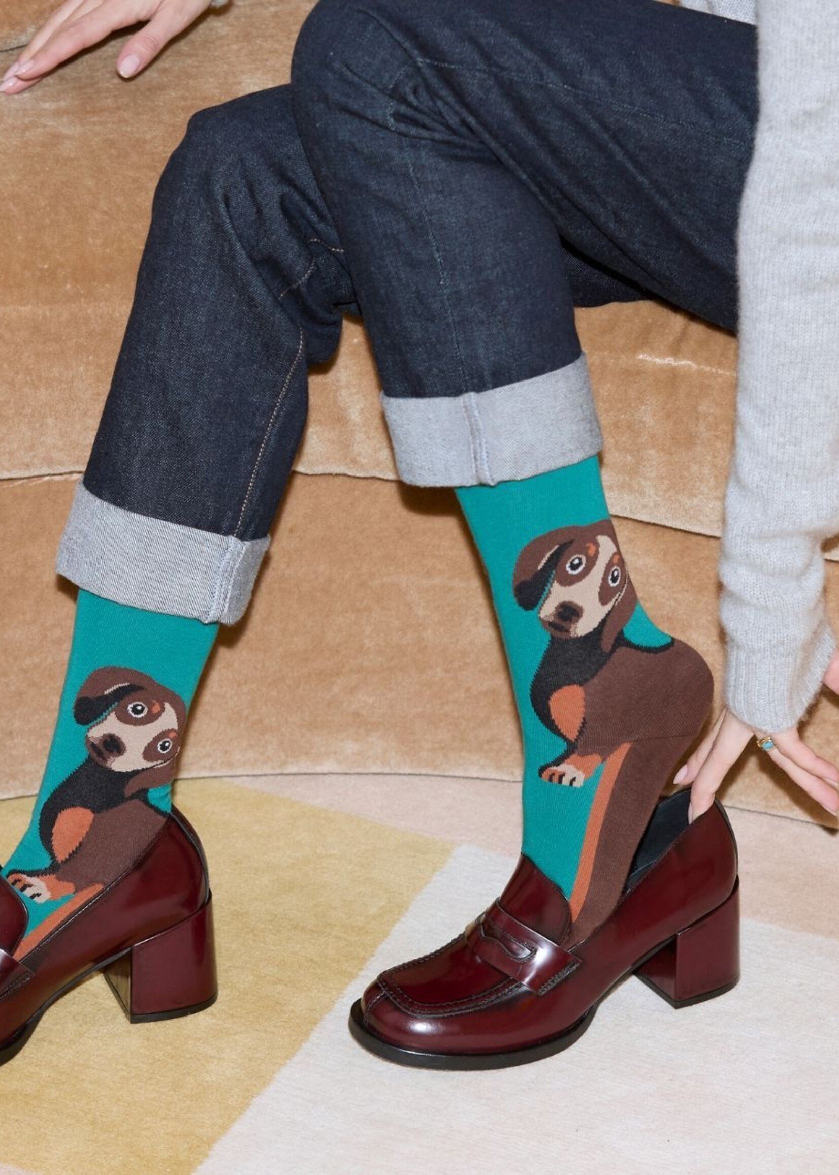 Bleu Forêt Chaussettes BF Teckel 6579