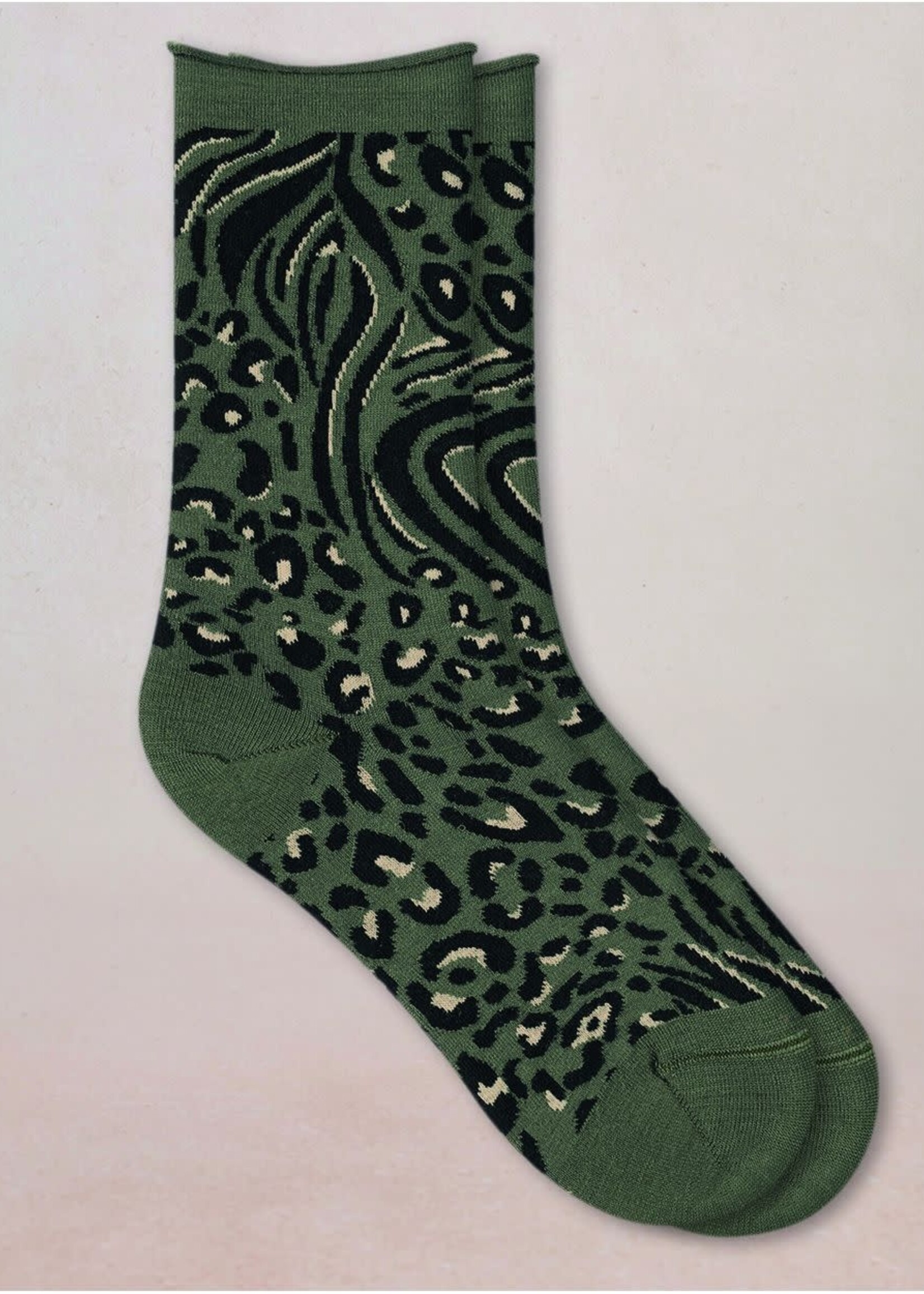 Bleu Forêt Chaussettes BF laine fine peau de bête 6562