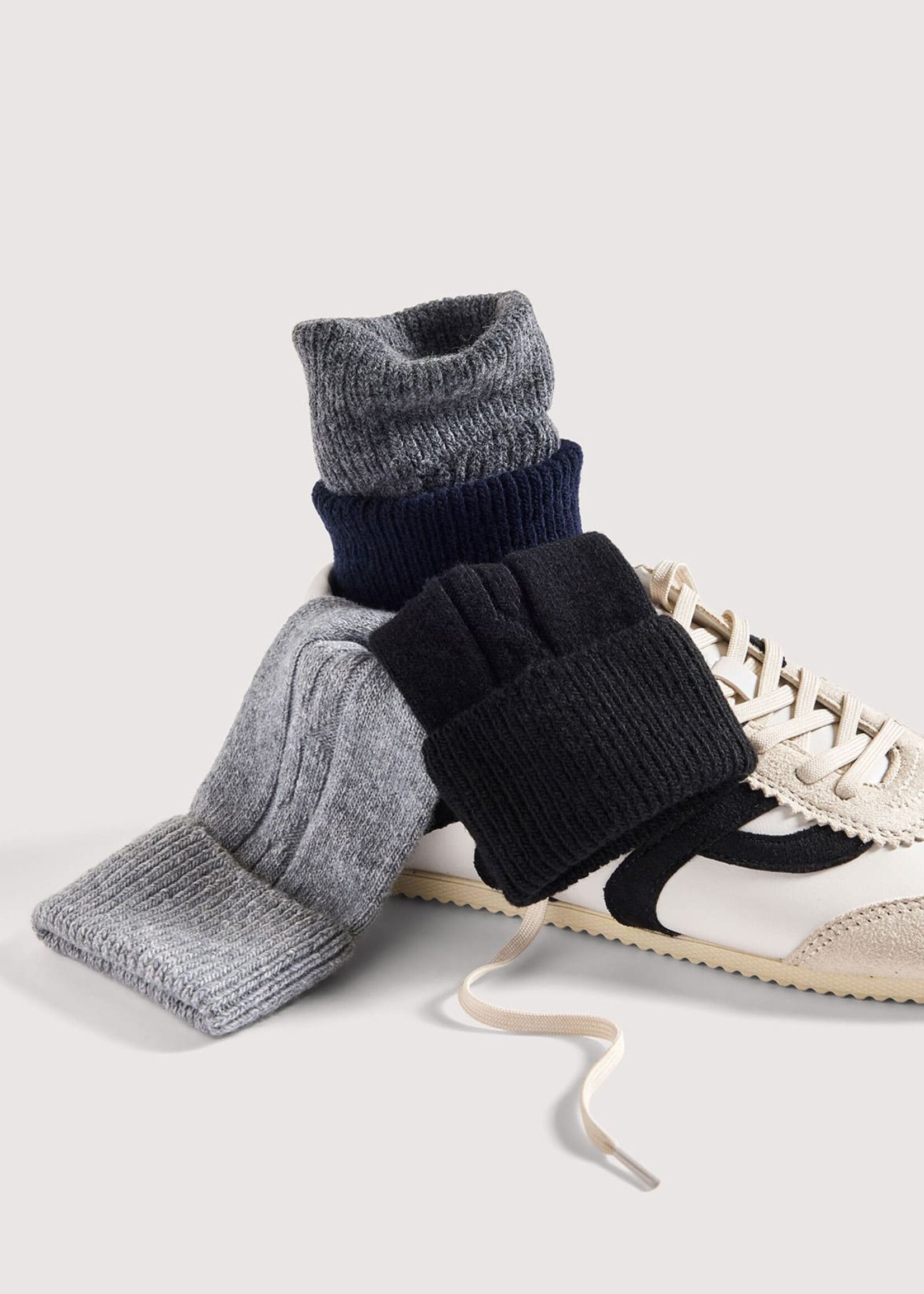 Le Bourget Chaussettes Le Bourget torsadées cachemire 10V8