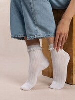 Bleu Forêt Socquettes BF fil d'écosse côtes volants 6597