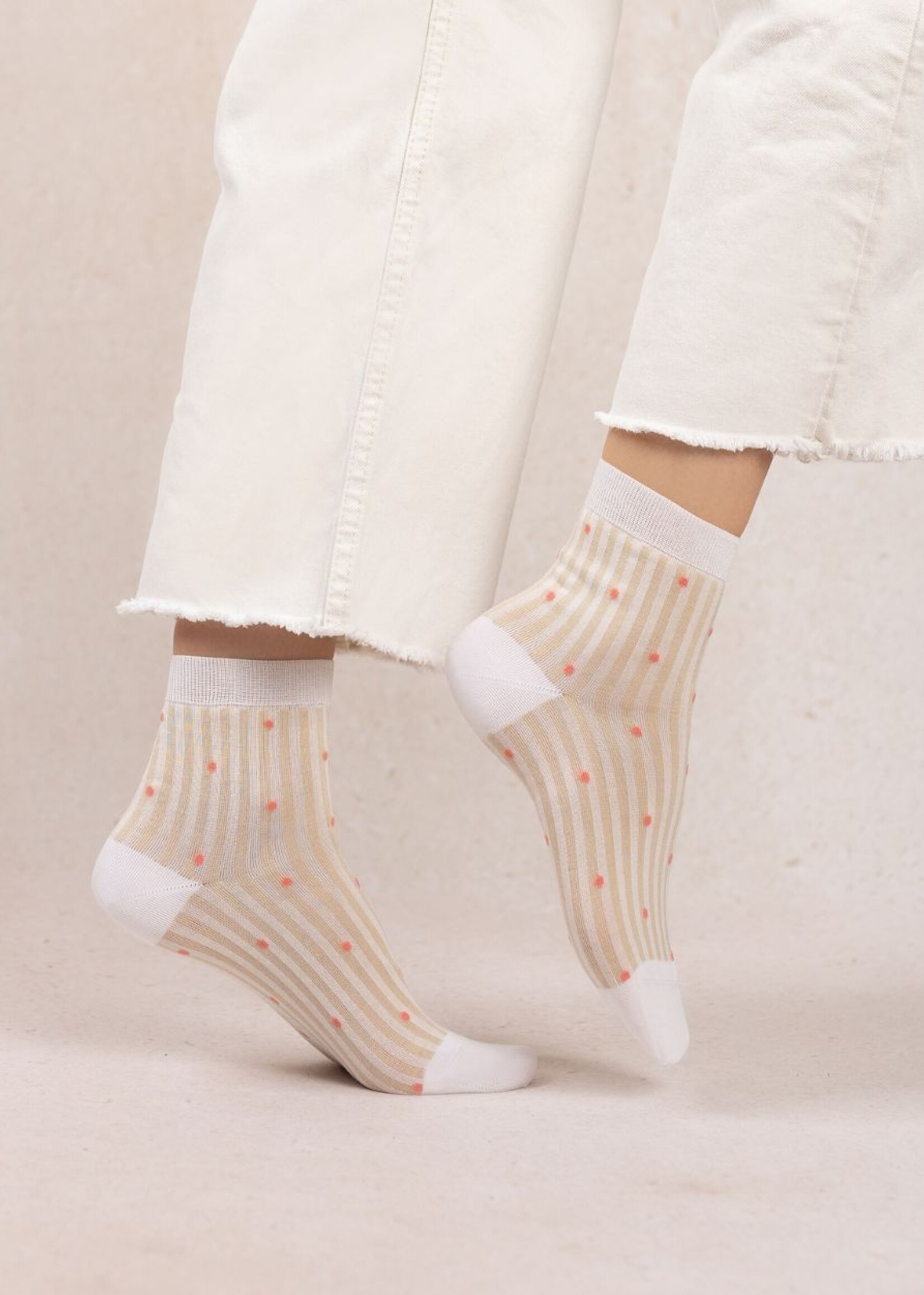 Bleu Forêt Socquettes BF fil d'écosse rayures plumetis 6598