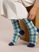 Bleu Forêt Chaussettes BF damier 6610