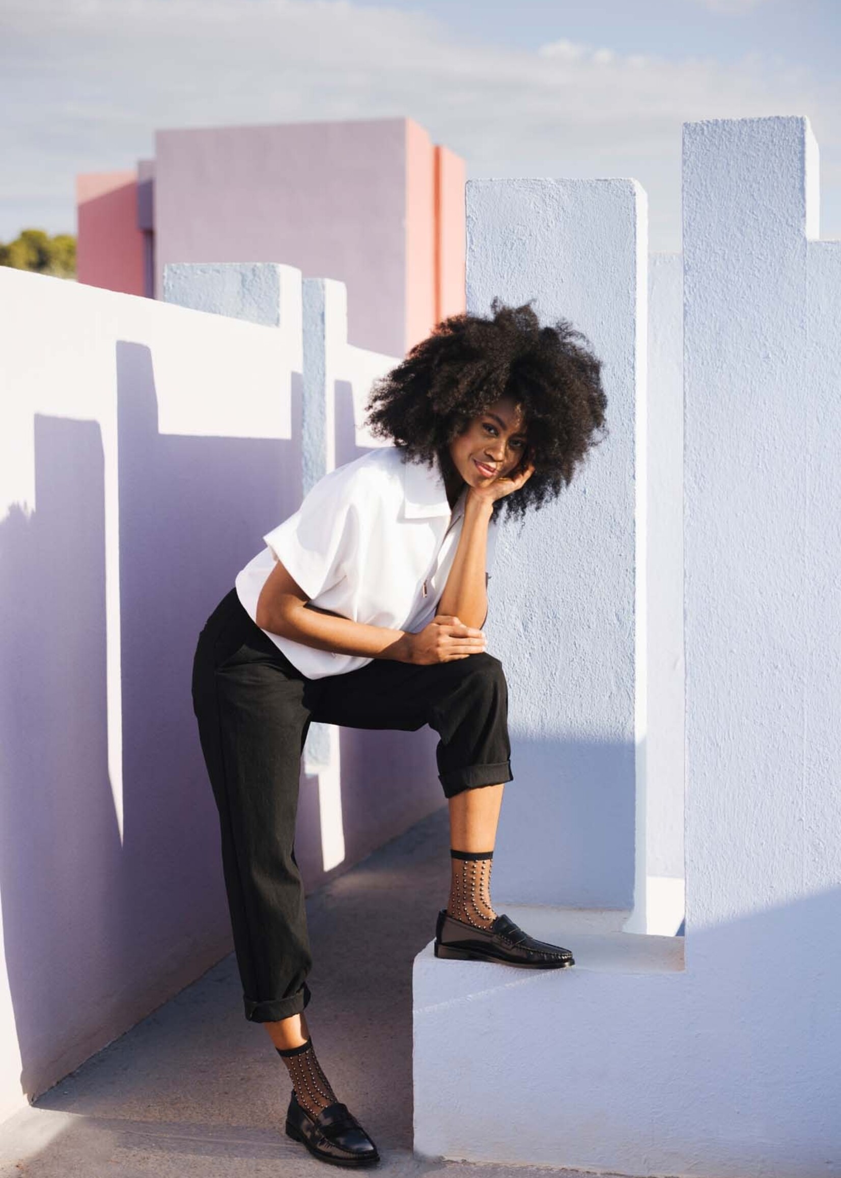 Atelier St Eustache Chaussettes Atelier St Eustache Crescent dune