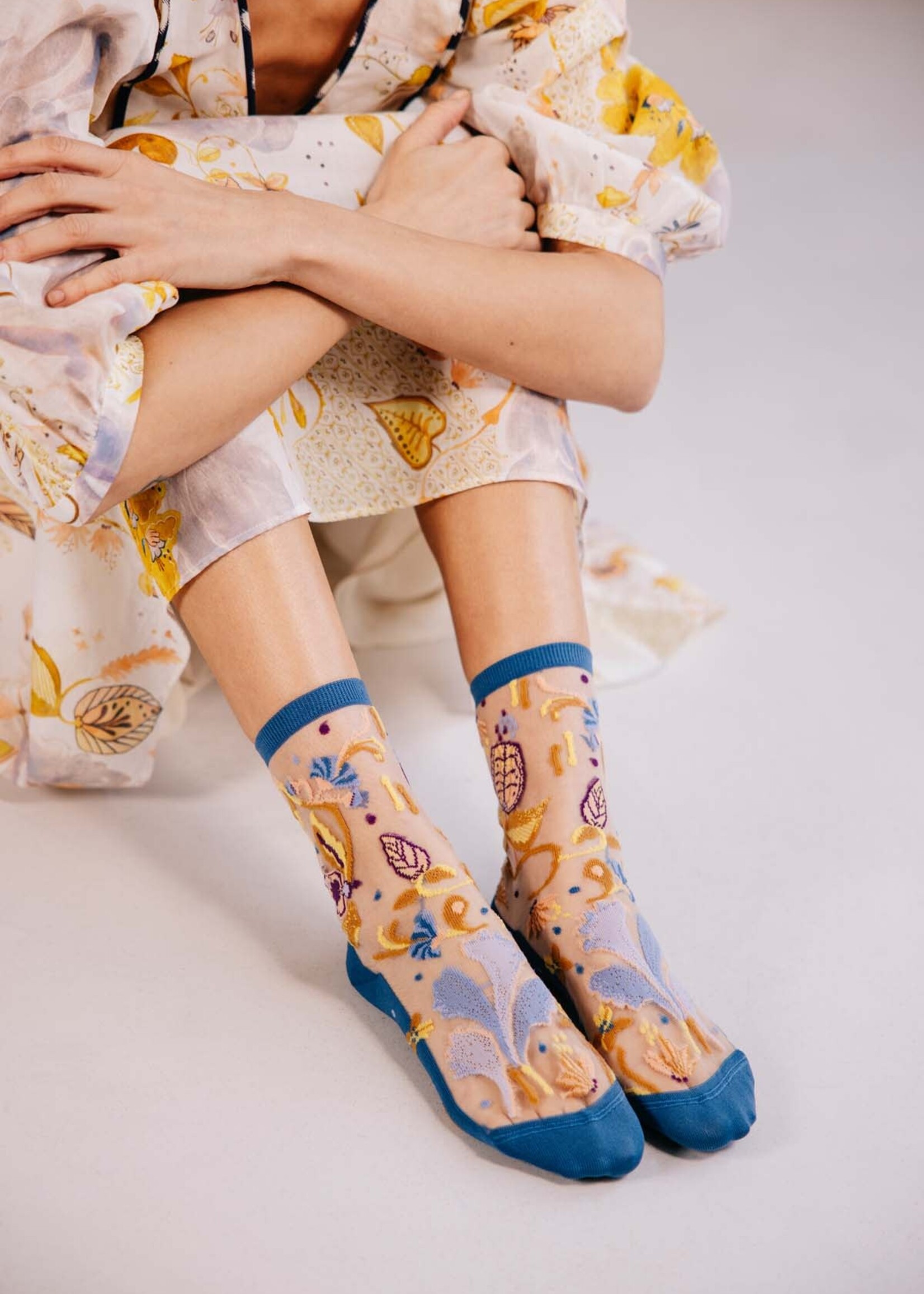 Atelier St Eustache Chaussettes Atelier St Eustache Cotélac Floralia