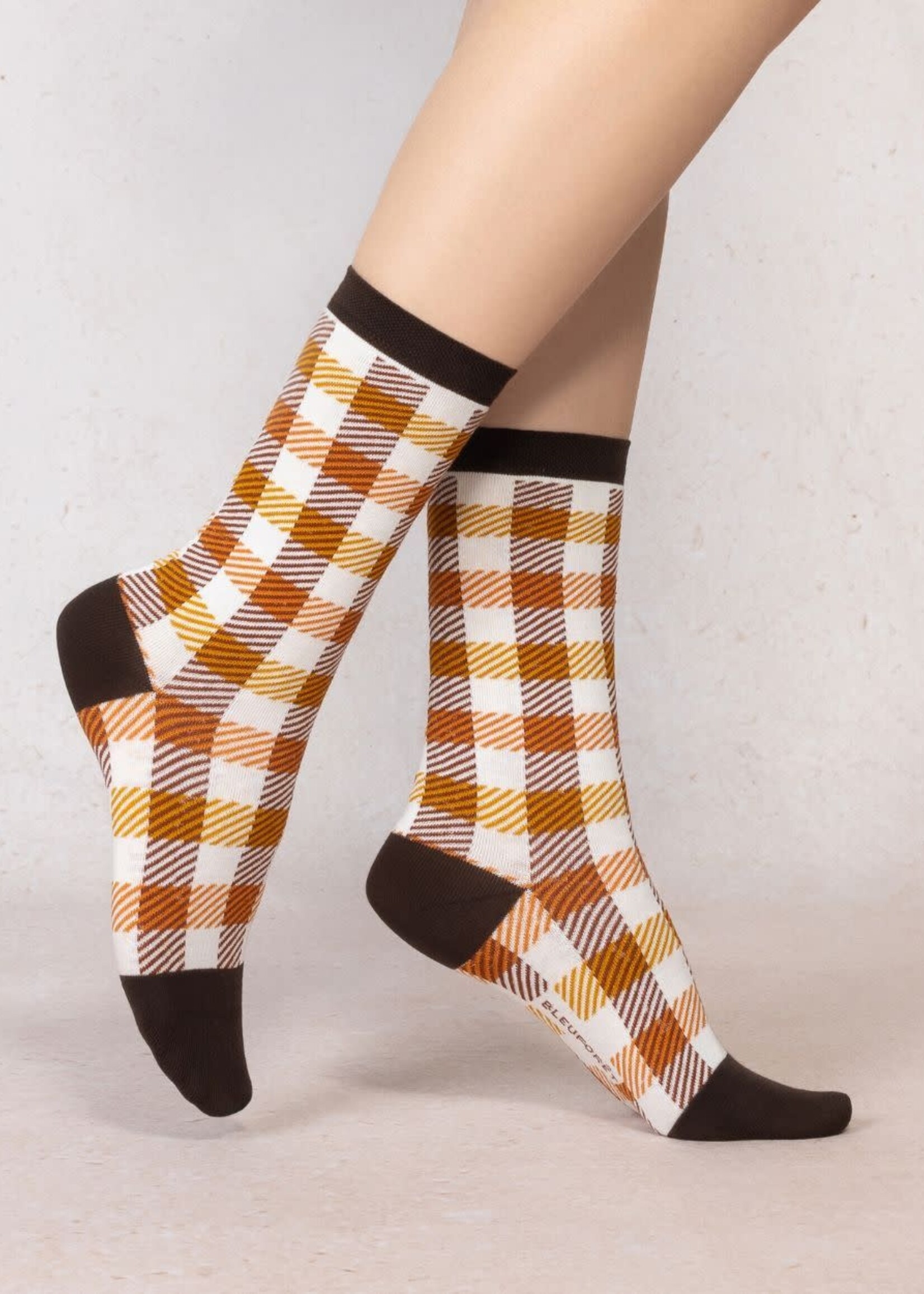 Bleu Forêt Chaussettes BF damier 6610