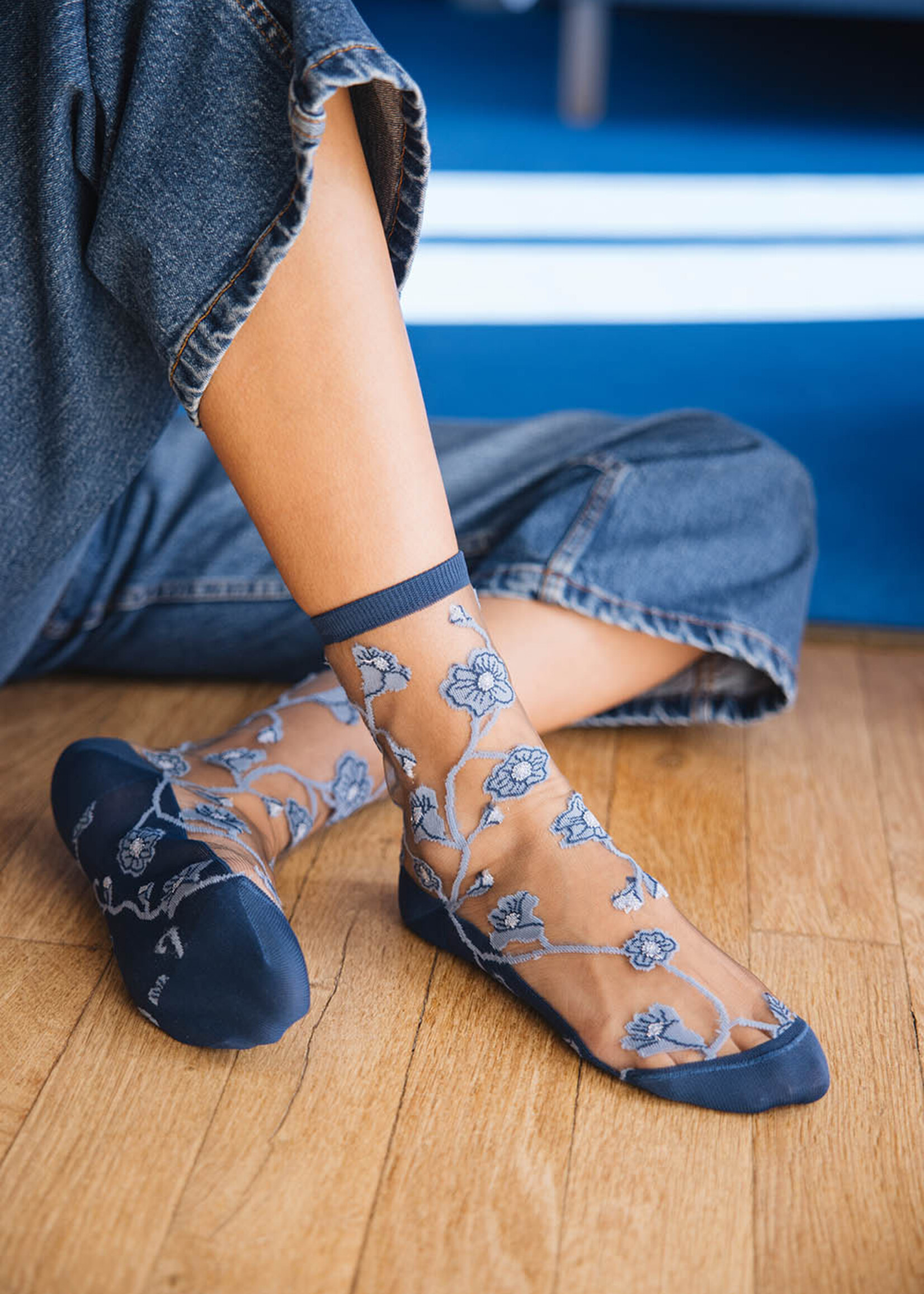 Atelier St Eustache Chaussettes Atelier St Eustache Blomst