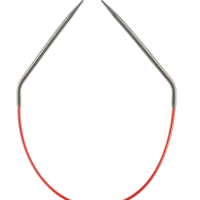 ChiaoGoo Knit Red Circulars 12"