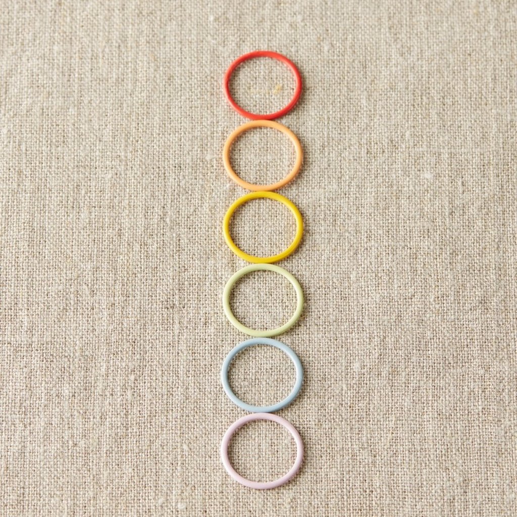 Cocoknits Coloured Ring Stitch Markers Jumbo
