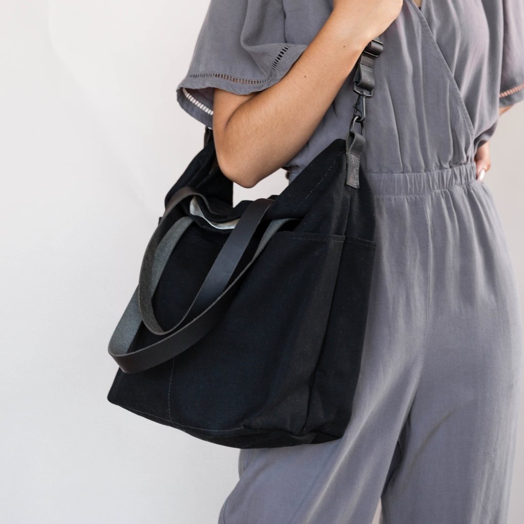 Twig & Horn Canvas Crossbody Project Tote