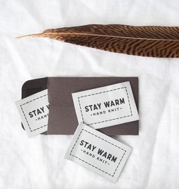 Twig & Horn Stay Warm Label - 3 pack