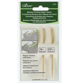 Clover Bamboo Knitting Repair Hooks