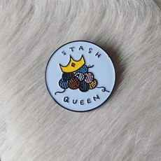 Stash Queen Enamel Pin