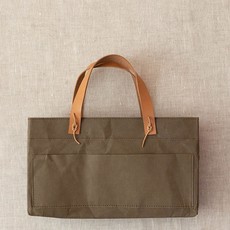 Cocoknits Kraft Caddy with Short Leather Handles