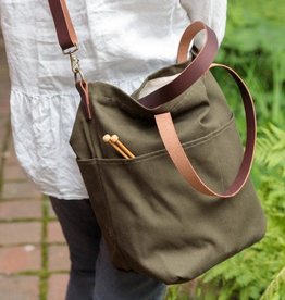 Twig & Horn Canvas Crossbody Project Tote