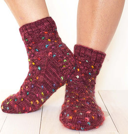 Fleece Artist Honey Thrum Socks