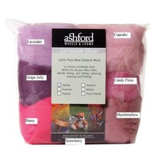 Ashford Corriedale Sliver Packs - 100g (7 colours/pk)