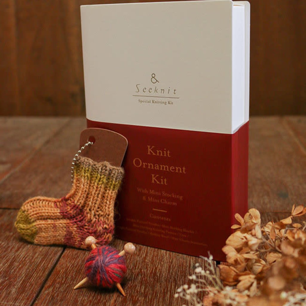 Kinki Amibari Knit Ornament Kit Mini Stocking