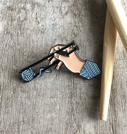 Knitting Noodles Enamel Pin