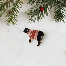 K2TOG Vintage Holiday Sweater Enamel Pin