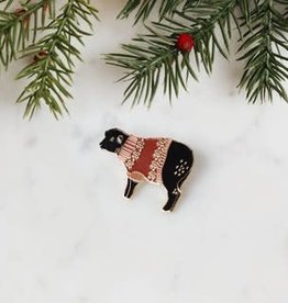 K2TOG Vintage Holiday Sweater Enamel Pin