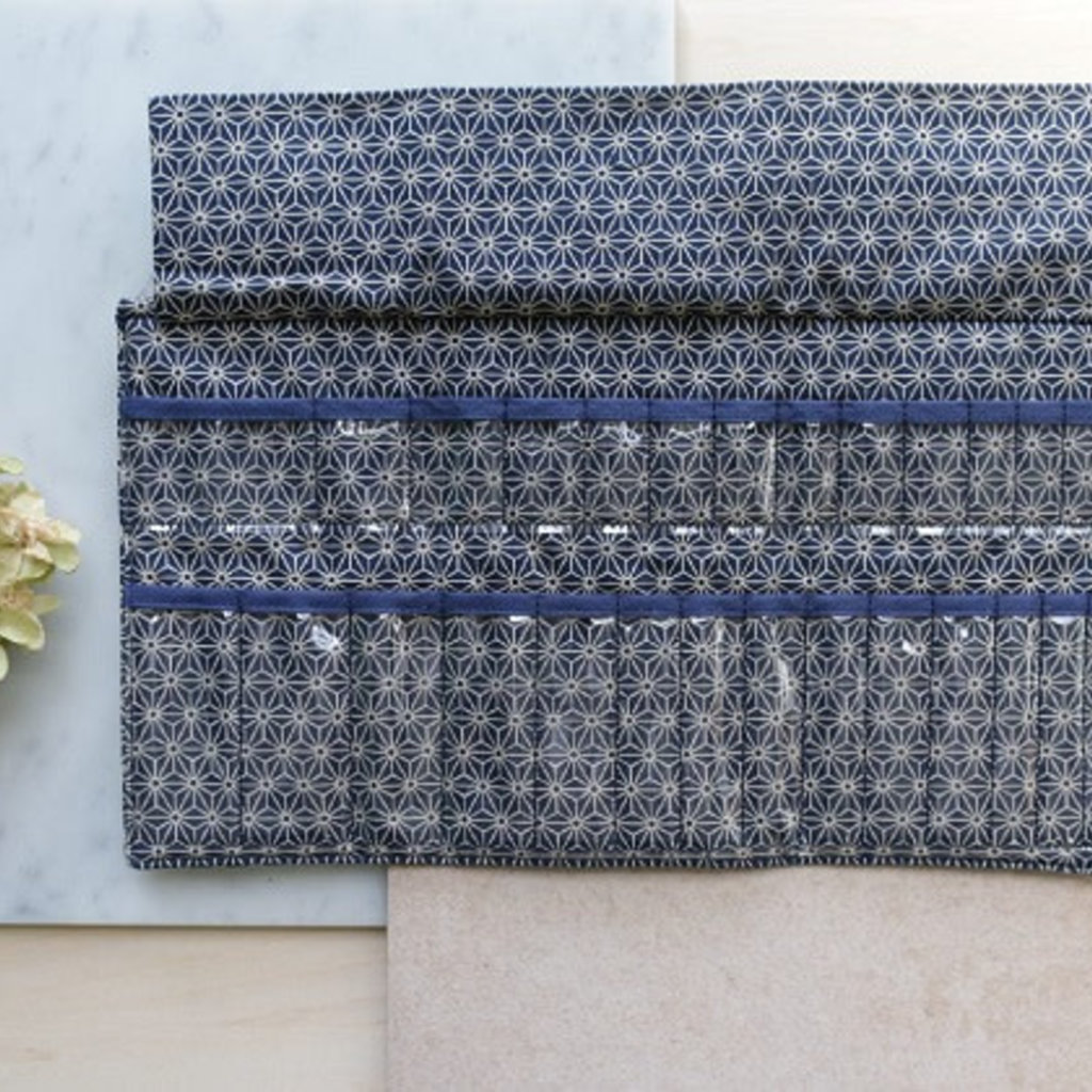 Kinki Amibari Dualis Tri-Fold Fabric Case J Star Blue
