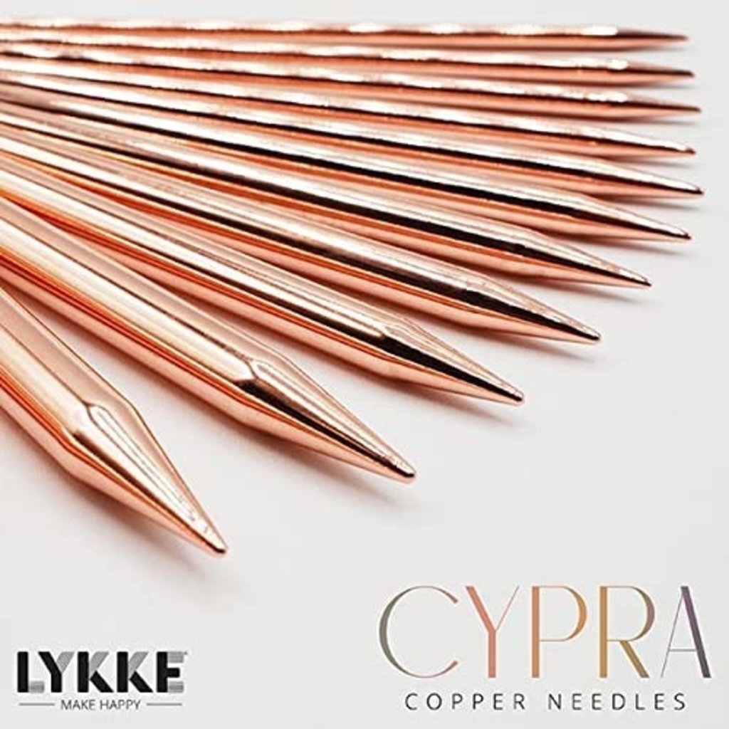 Lykke Cypra Copper Needle Set (Brown Vegan Seude)