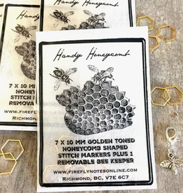 Firefly Honeycomb Stitch Markers And Bee Progress Keeper