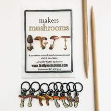 Makers Mushrooms Stitch Markers