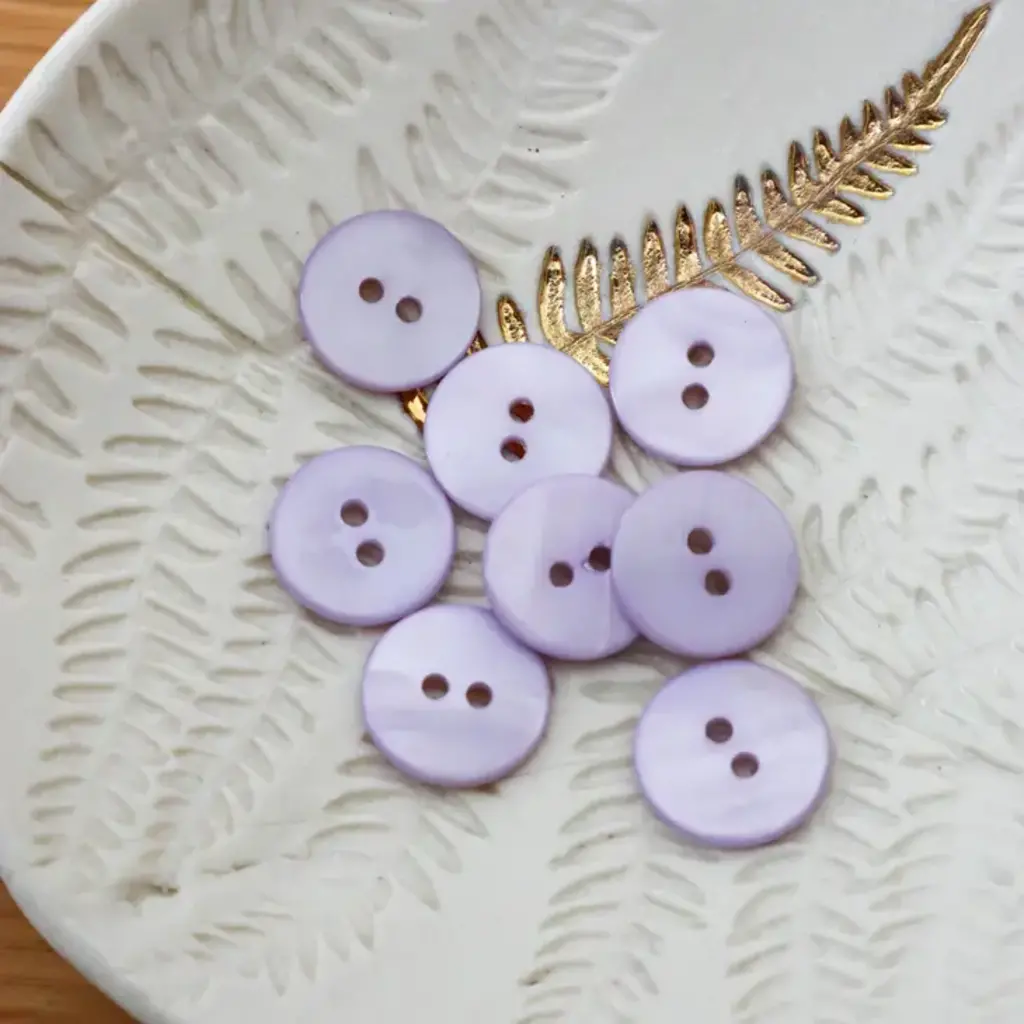 Flat Mother of Pearl Buttons (2 holes) 15mm