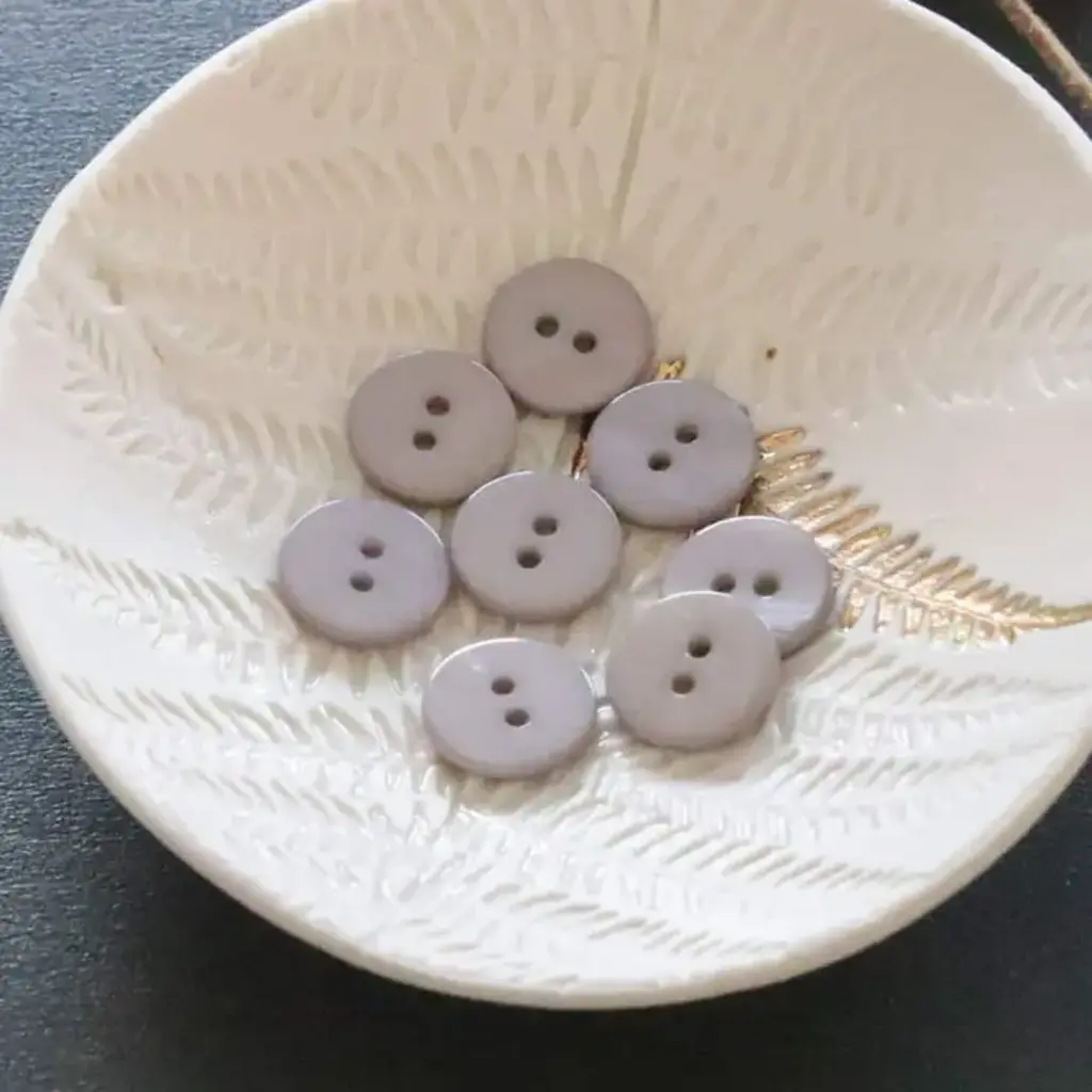 Flat Mother of Pearl Buttons (2 holes) 15mm