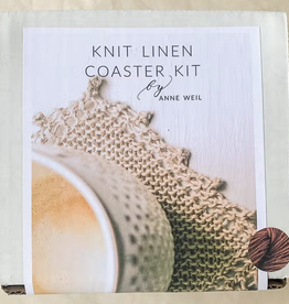 Knit Linen Coaster Kit