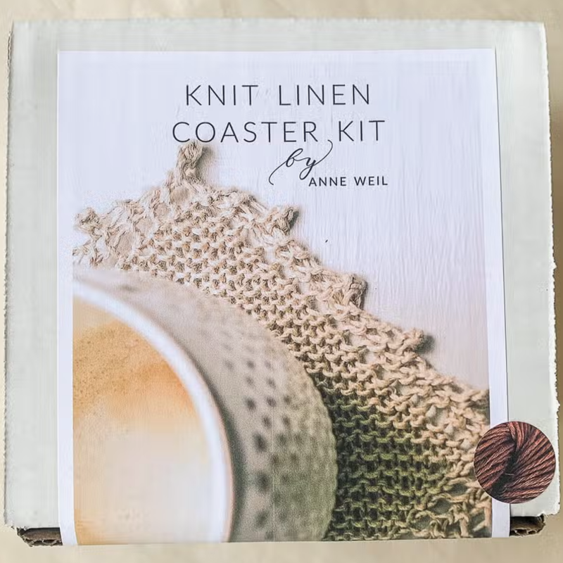 Knit Linen Coaster Kit