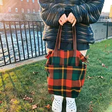 2023 Holiday Plaid Wool Tote & Case