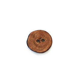 Natural Brown Wood Slice Button