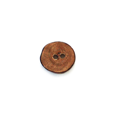 Natural Brown Wood Slice Button