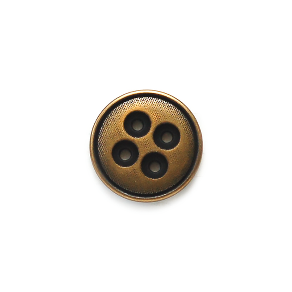 Metal Antique Holes Round Button
