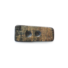 Brown Rough Horn Toggle Rectangle