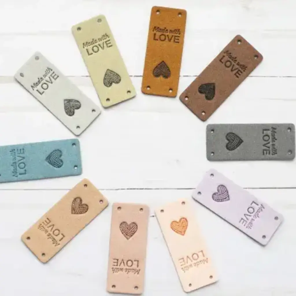 Fold Over Tags Faux Leather