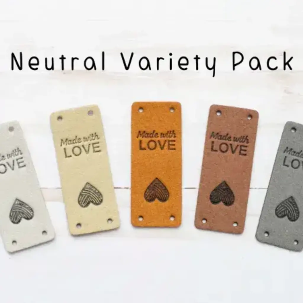 Fold Over Tags Faux Leather