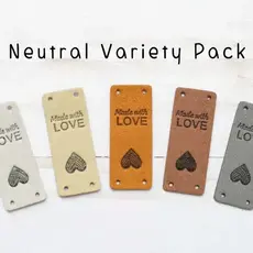 Fold Over Tags Faux Leather