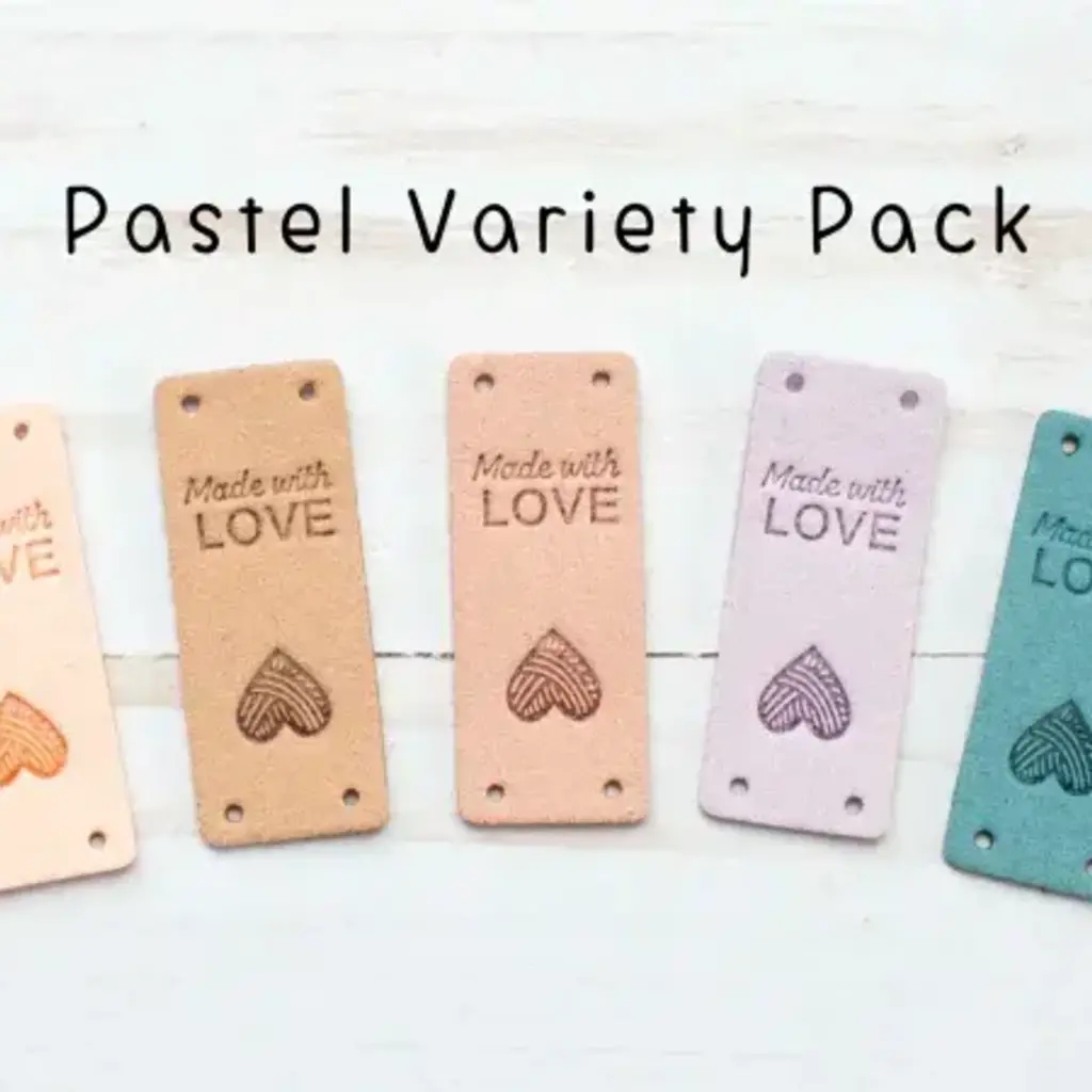 Fold Over Tags Faux Leather