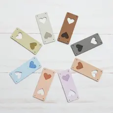 Fold Over Tags Faux Leather
