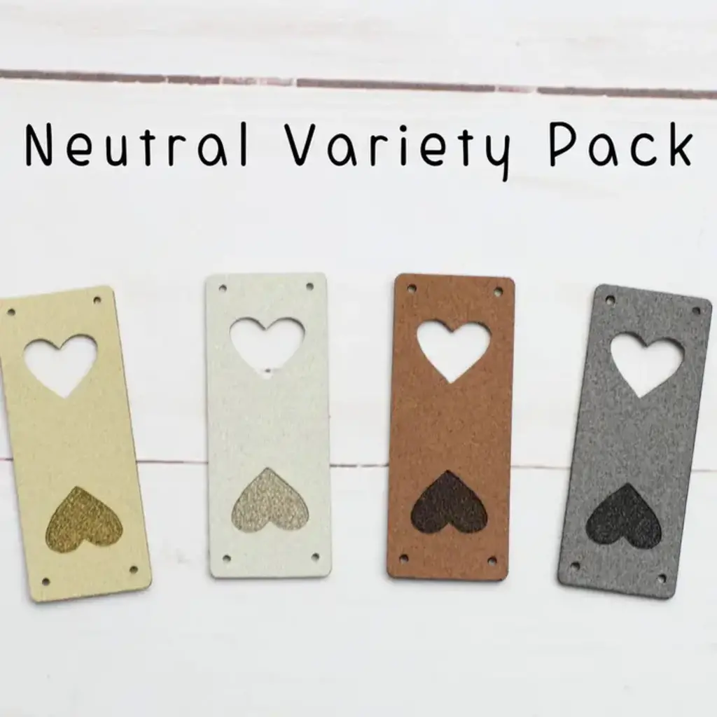 Fold Over Tags Faux Leather