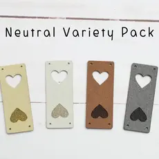 Fold Over Tags Faux Leather