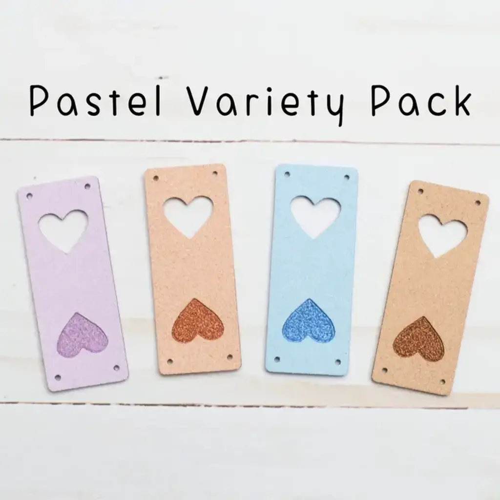 Fold Over Tags Faux Leather
