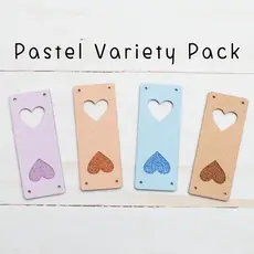 Fold Over Tags Faux Leather